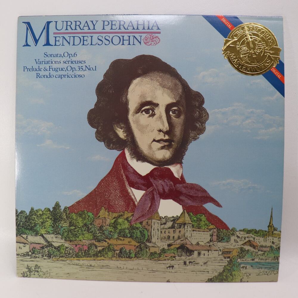 Mendelssohn Piano Sonata Op 6 Prelude & Fugue LP Murray Perahia CBS 1984
